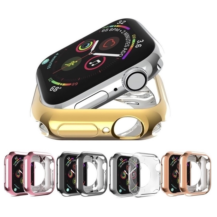 เคส applewatch เคสซิลิโคนอ่อนนุ่มหุ้มใส Apple Watch ขนาด 41มม.45มม. 38 มม. 40 มม. 42 มม. 44 มม. สำหรับ iWatchSeries 7 /6/5/4/3/2/1 เคส applewatch series 7