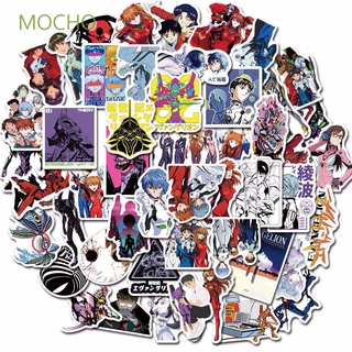 MOCHO Kids Gift Anime Evangelion Waterproof Anime Stickers Decorative Stickers Guitar Suitcase Graffiti Stickers Stationery Sticker For Laptop Luggage PVC Fans Collection Gifts Car Stickers