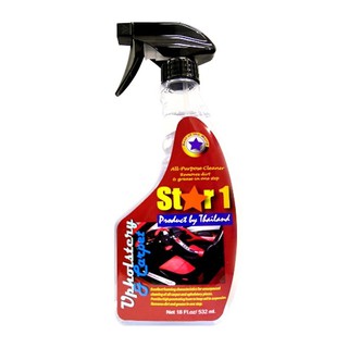 Car care solution UPHOLSTERY &amp; CARPET CLEANER STAR 1 250ML Car accessories Hardware hand tools น้ำยาดูแลรถยนต์ น้ำยาทำคว