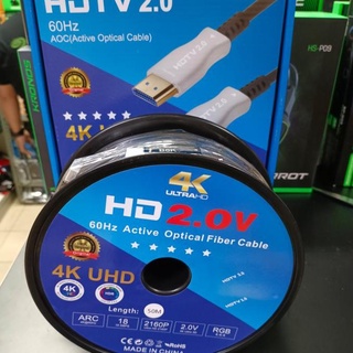 สายเคเบิลไฟเบอร์ออปติก HDMI 2.0 40 เมตร รองรับ 4K UHD #1
