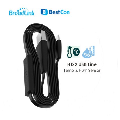 ac Bestcon Broadlink HTS2 Temperature Humidity Sensor สาย USB พร้อมเซ็นเซอร์วัดอุณหภูมิและความชื้น ใช้กับ RM4 Mini/RM4 P
