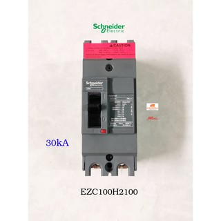 Schneider EZC100H2100 เซอร์กิตเบรกเกอร์ ชไนเดอร์ Circuit breaker Easypact 2 Pole 30kA 100A