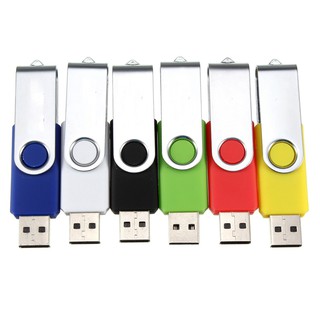 แฟลชไดรฟ์หน่วยความจำดิสก์ U สำหรับโลหะโลหะ USB2.0 คลิปหมุนพับได้หน่วยความจำ 128MB แฟลชไดร์ฟ COD