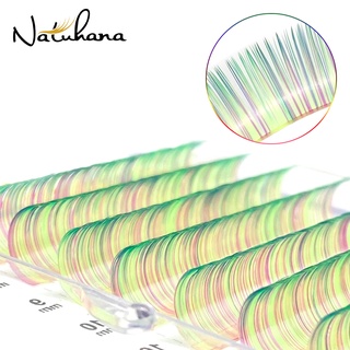 NATUHANA C D ขนตาปลอม สีรุ้ง นุ่ม เป็นธรรมชาติ