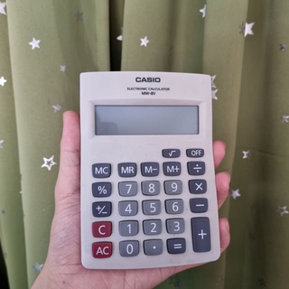 เครื่องคิดเลข casio มือสอง 1 เครื่อง electronic calculator MW-8V รุ่นmw-8v