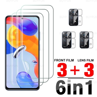 For Redmi Note 11 Pro 5G 6.67inch 6in1 Front Hydrogel Soft Film Case For Xiaomi Redmi Note 11 11s Lens Screen Protector