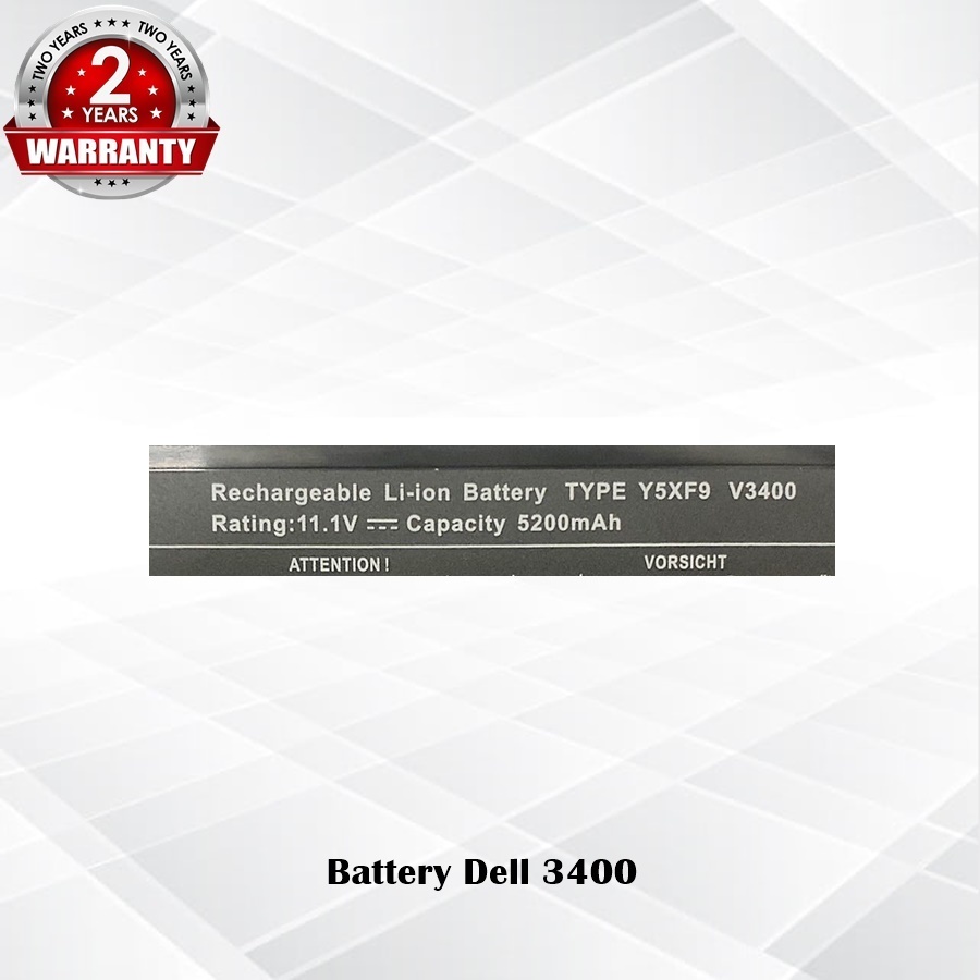 Battery Dell 3400 / แบตเตอรี่โน๊ตบุ๊ค รุ่น 7FJ92 Dell VOSTRO 3400 3500 3700 (OEM) *รับประกัน 2 ปี*