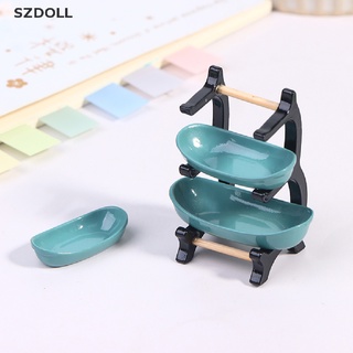 [cxSZDOLL]  1:12 Dollhouse Miniature Furniture Kitchen storage rack Dollhouse Accessories  DOM