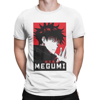 เสื้อยืดแขนสั้น คอกลม ผ้าฝ้าย พิมพ์ลายอนิเมะ Jujutsu Kaisen Megumi เหมาะกับของขวัญ สําหรับผู้ชาย