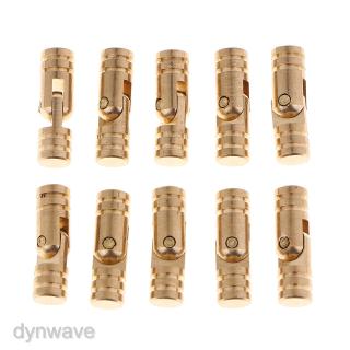 [DYNWAVE] 10Pcs Copper Gift Box Hinge Jewelry Box Hidden Concealed Hinges Gold 17*5mm