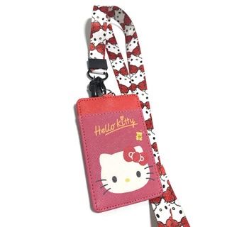 KITTY R BF  สายคล้องคอ สายคล้องบัตร ที่ใส่บัตร ซองใส่บัตร ที่ใส่บัตร พร้อมสายคล้องคอ ลาย KITTY R BF  งานดี สวยงาม   PMYL