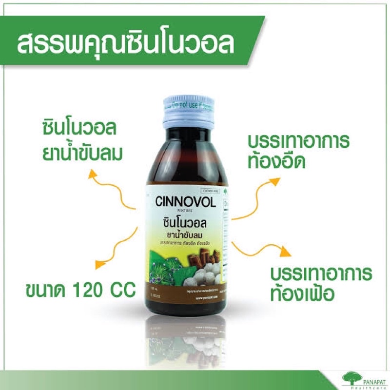 ธาตุอบเชย ซินโนวัล บำรุงธาตุ ขับลม แน่นท้อง ขนาด 120 มล และ 240 มล (1ขวด) กดสั่งได้ค่า