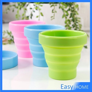 แก้วน้ำพับได้ แก้วน้ำซิลิโคน ถ้วยยืดไสลด์ silicone folding cup