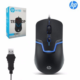 GAMING MOUSE HP M100 USB เมาส์ เกมมิ่ง รุ่น M100 Gaming Mouse (สีดำ)