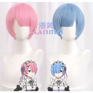 🔶Pre - Oder🔶 Wig Rem Ram Re:Zero. Cosplays วิกเรม วิกเเรม