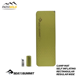 แผ่นรองนอนพองลมอัตโนมัติ SEA TO SUMMIT CAMP MAT SELF INFLATING RECTANGULAR REGULAR WIDE ทรงสี่เหลี่ยม หนา นุ่ม สายแบกเป้