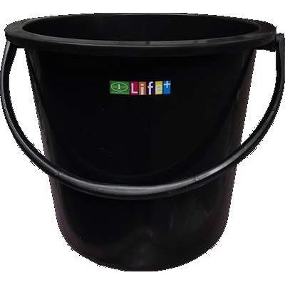 ถัง ไม่มีฝา 3.5แกลลอน 32x28cm สีดำ จุน้ำได้ประมาณ 22ลิตร