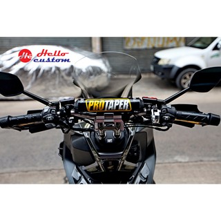 Fatbar Protaper Handlebar สีดําสําหรับรถจักรยานยนต์