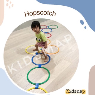 Hopscotch (ตั้งเต ห่วงกระโดด) **พลาสติกคุณภาพดี สีสวย บิดงอได้ ไม่แตกหัก