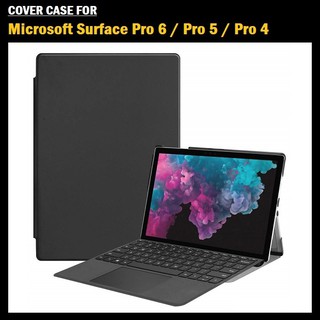 Qcase - Protective Case for Microsoft Surface Pro 6 / Pro 5th Gen/Pro 2017 / Pro 4, Slim Light Smart Cover Stand Case wi