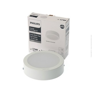 Philips ดาวน์ไลท์กลม โคมติดลอย ฟิลิปส์ Essential SmartBright G2 Surface Mounted LED DN027 6 นิ้ว 11W