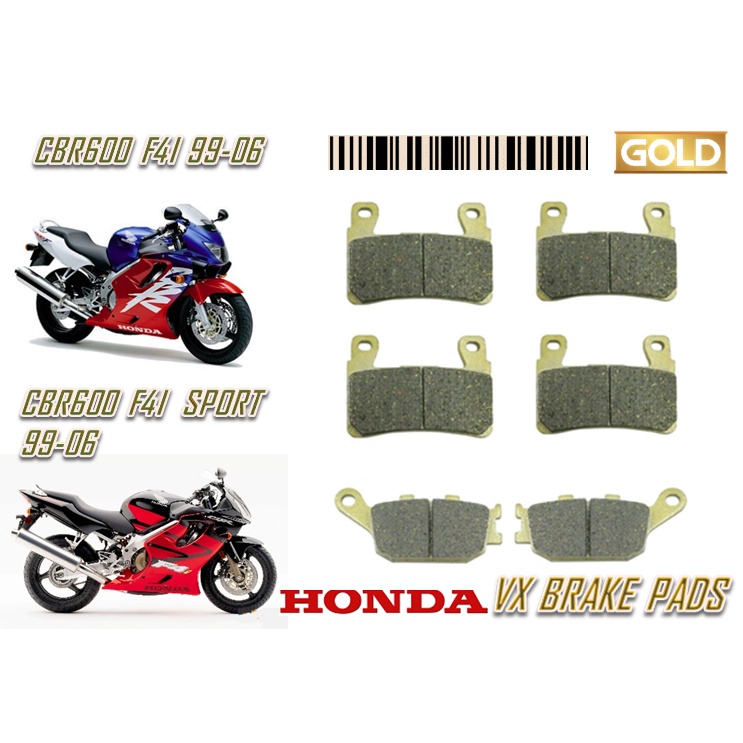 ผ้าเบรค HONDA DAYTONA VX CBR600 F4I CBR600 F4 SPORT GOLD QUALITY