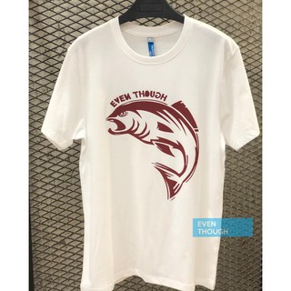 เสื้อยืดผ้าฝ้ายพิมพ์ลายขายดีเสื้อยืด  Fish out ผลิตจาก COTTON USA 100%