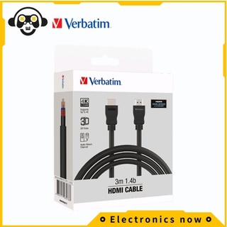 คำต่อคำ 100 ซม. / 300 ซม. v1.4b สายส่ง hdmi เป็น hdmi สีดำ Verbatim 100cm / 300cm  V1.4B HDMI to HDMI transmission Cable Black