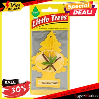 🚚💨พร้อมส่ง!! แผ่นหอมปรับอากาศรถยนต์ LITTLE TREES กลิ่นวนิลาอโรม่า น้ำหอมปรับอากาศ HANGING PAPER AIR REFRESHER LITTLE TRE