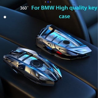 เคสกุญแจรีโมทรถยนต์สําหรับ  / Zinc Alloy Car Key Case Cover For BMW X1 X3 X5 X6 Series 1 2 5 7 E84 F20 F10 F30 G20 G30 G01 G02 G05 Auto Cool Modified Key Shell