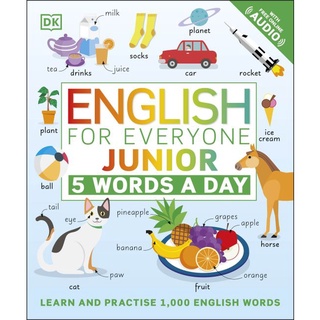 DKTODAY หนังสือ ENGLISH FOR EVERYONE JUNIOR 5 WORDS A DAY (DORLING KINDERSLEY)