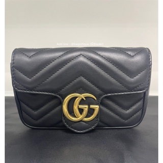 GUCCI SUPER MINI BLACK GHW