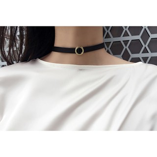 พร้อมส่ง Leather Choker โชคเกอร์ สายหนัง