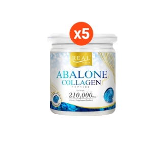 Real Elixir Abalone Collagen อาบาโลน คอลลาเจน เปปไทด์ (ขนาด 210g.) 5 กระปุก