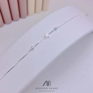 MeeningBrand ❥ สร้อยข้อมือเงิน LITTLE STAR [01-0015]