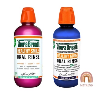 [MZTREND] Therabreath Oral Rinse Sparkle Mint มิ้นท์ทําความสะอาดช่องปาก 473 มล. 473 มล.