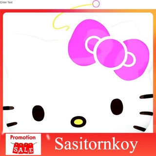 Sasitornkoy คิดตี้ หมอนเป่าลม ลายลิขสิทธิ์แท้ ขนาด 55x30x48 Cm Hello Kitty  สระว่ายน้ำเสระน้ำขอบตั้ง  สระน้ำเป่าลมทรงสุง