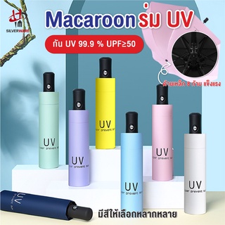 พร้อมส่งsilverwareth/ ร่มอัตโนมัติ ร่มUV กันUV99.9 % ซุปเปอร์โพรเทคชั่นยูวี UPF50+ ร่มพับ3ตอน ร่มกันฝน ร่มกันแดด