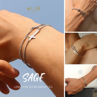 Our XX Wrist | Sage สร้อยข้อมือปรับความยาวได้ วัสดุไทเทเนียมเกรดเครื่องมือแพทย์