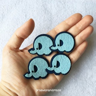 Elephant felt iron-on patch ตัวรีดผ้าสักหลาดรูปช้าง