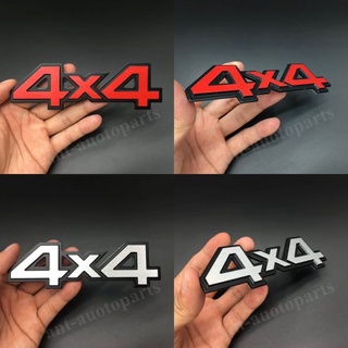 โลโก้ 4x4 งานอลูมิเนียม ขนาด 14x4.3cm