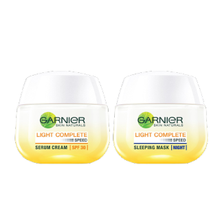 การ์นิเย่ ไลท์ คอมพลีท เซต เดย์ครีม SPF30 50มล + ไนท์ครีม 50มล Garnier Set ครีมหน้าใส ครีมบำรุงผิว ครีมบำรุงหน้า