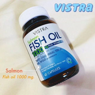 VISTRA ODORLESS FISH OIL 1000MG. วิสทร้า โอเดอร์เลส ฟิชออยล์ สูตรไม่มีกลิ่นคาว ขนาด 45 แคปซูล จำนวน 1 ขวด