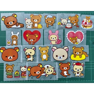 ตัวรีดการ์ตูนหมี 🐻 Rilakkuma การ์ตูนหมี 🐻 รีดง่าย ตัวรีดติดเสื้อ สติกเกอร์รีดติดเสื้อ