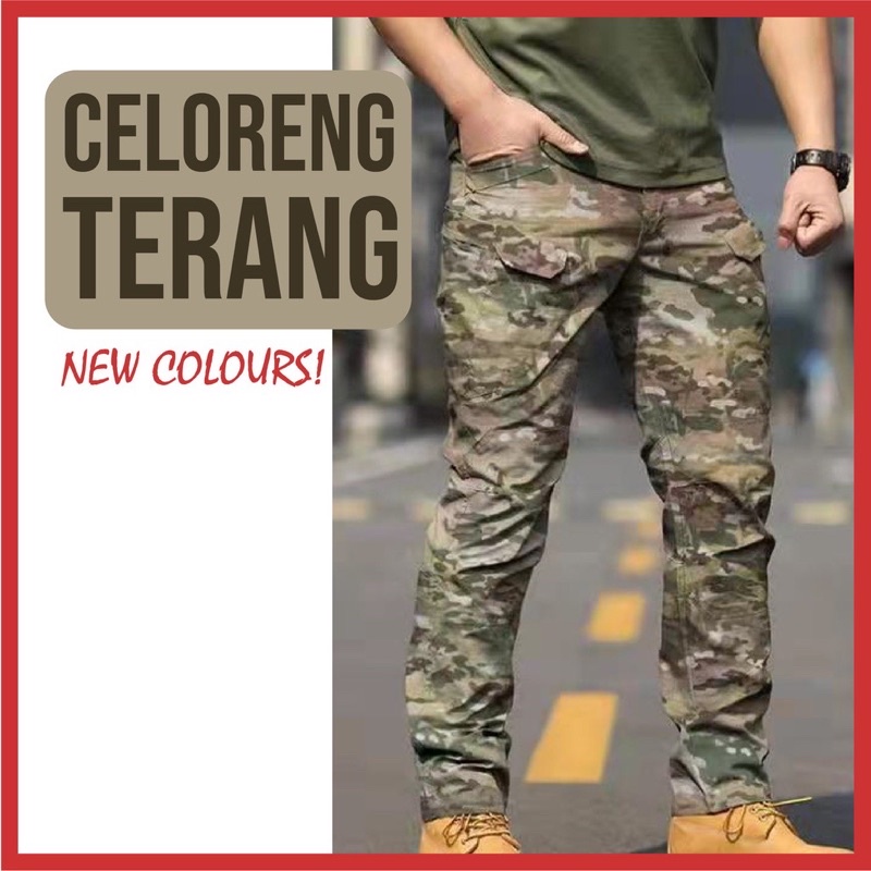 TACTICAL PANTS CARGO COMBAT PANTS TAKTIKAL MILITARY TOUSERS IX9 TACTICAL MEN WORK PANTS SELUAR PANJA