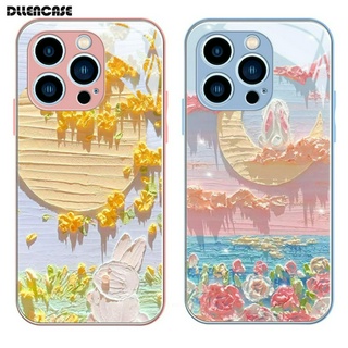 Dllencase เคสกระจกนิรภัย ป้องกันกล้อง สําหรับ iPhone 14 Pro Max 14 Plus 13 12 11 D096