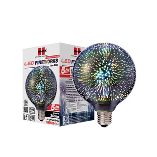 หลอด LED Firework ทรงลูกโลก(G95) ขั้วเกลียว E27 ขนาด 3W-5W