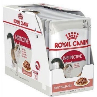 Royal Canin Instinctive Pouch 85 g. x 12 ซอง gravy (ยกกล่อง) สูตรรักษารูปร่างสมส่วน