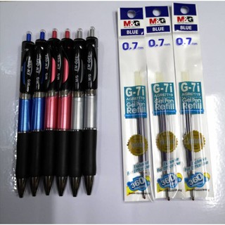 ปากกาเจล M&amp;G 0.7(AGPK3571) ไส้ปากกาเจล G-7