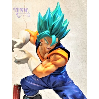 [มือสอง งานแท้ ญี่ปุ่น] Gogeta โกจิต้า ซุปเปอร์ไซย่า บลู ขนาด 7" เตรียมปล่อยพลัง Dragonball ดราก้อนบอล งานแท้ Banpresto